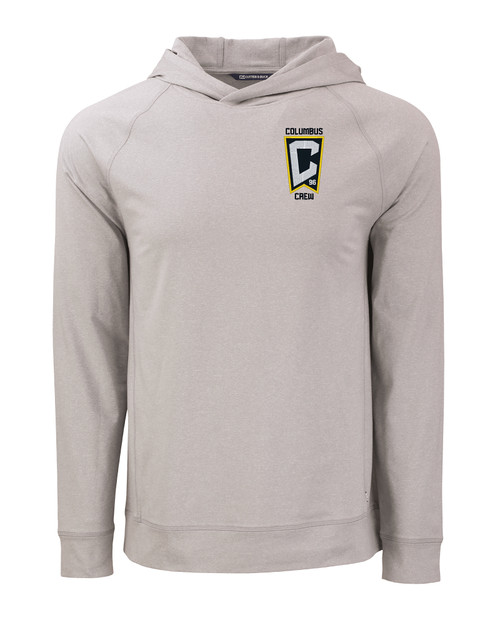 Columbus Crew Cutter & Buck Adapt Knit Recycled Mens Heathered Hooded Pullover