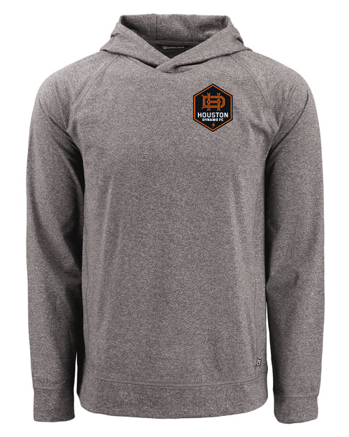 Houston Dynamo FC Cutter & Buck Adapt Knit Recycled Mens Heathered Hooded Pullover