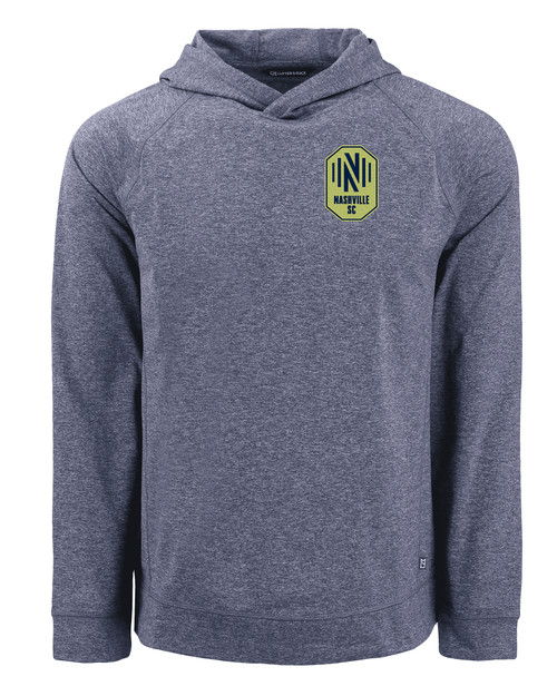 Nashville SC Cutter & Buck Adapt Knit Recycled Mens Heathered Hooded Pullover