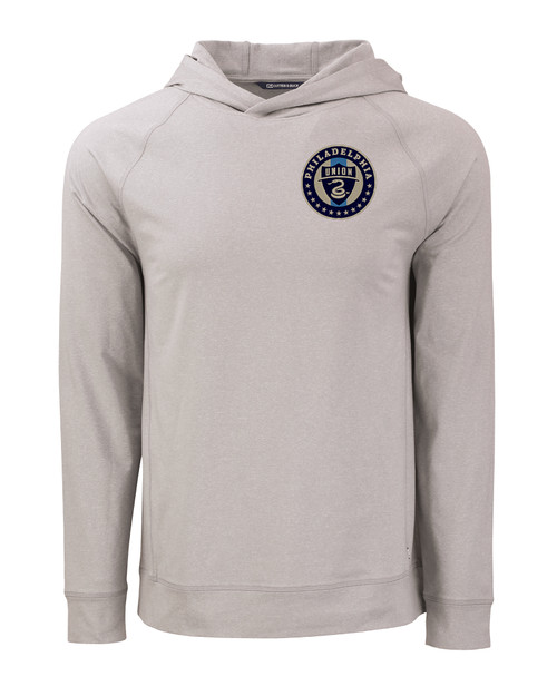 Philadelphia Union Cutter & Buck Adapt Knit Recycled Mens Heathered Hooded Pullover