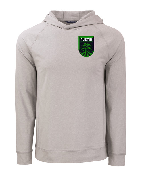 Austin FC - Cutter & Buck Adapt Knit Recycled Mens Heathered Hooded Pullover