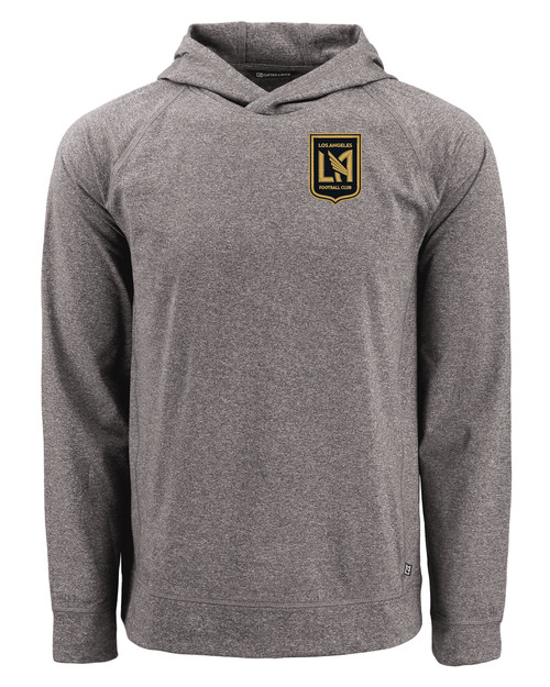 LAFC Cutter & Buck Adapt Knit Recycled Mens Heathered Hooded Pullover
