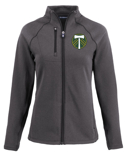 Portland Timbers Cutter & Buck Peshastin Fleece Recycled Womens Full Zip Jacket