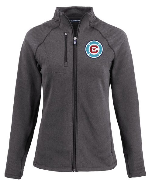 Chicago Fire FC Cutter & Buck Peshastin Fleece Recycled Womens Full Zip Jacket