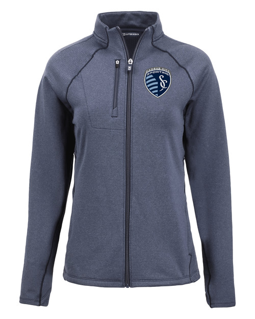 Sporting Kansas City Cutter & Buck Peshastin Fleece Recycled Womens Full Zip Jacket