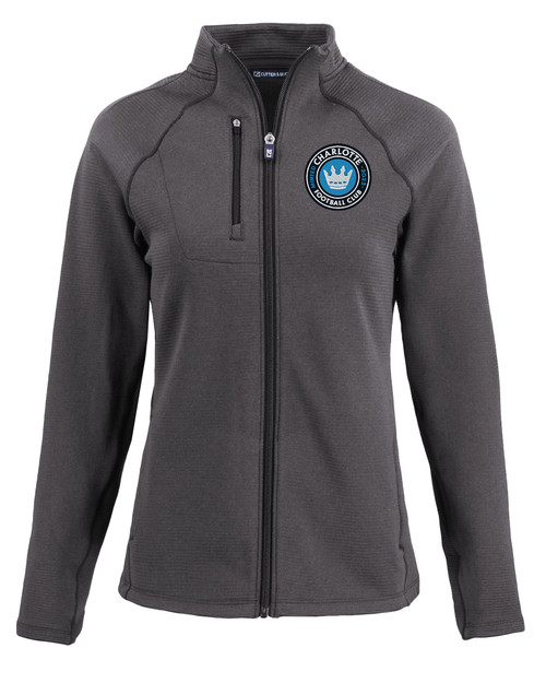 Charlotte FC Cutter & Buck Peshastin Fleece Recycled Womens Full Zip Jacket