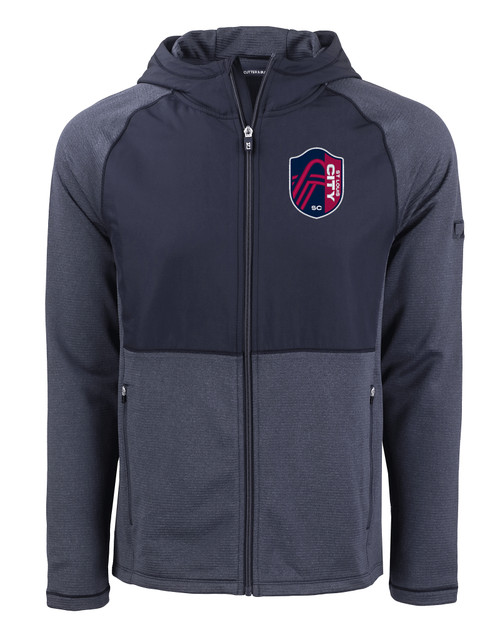St. Louis City SC Cutter & Buck Peshastin Fleece Recycled Mens Hybrid Jacket