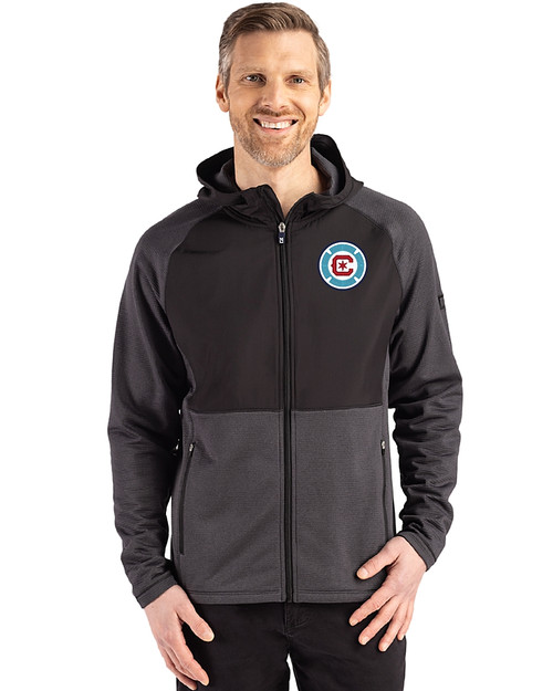 Chicago Fire FC Cutter & Buck Peshastin Fleece Recycled Mens Hybrid Jacket