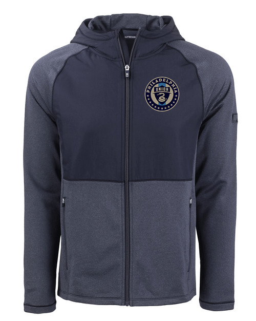 Philadelphia Union Cutter & Buck Peshastin Fleece Recycled Mens Hybrid Jacket