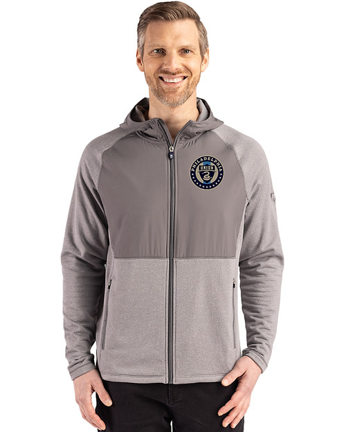 Philadelphia Union Cutter & Buck Peshastin Fleece Recycled Mens Hybrid Jacket