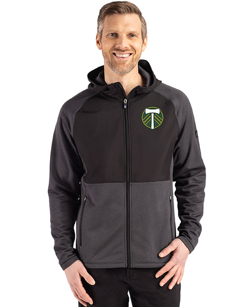 Portland Timbers Cutter & Buck Peshastin Fleece Recycled Mens Hybrid Jacket