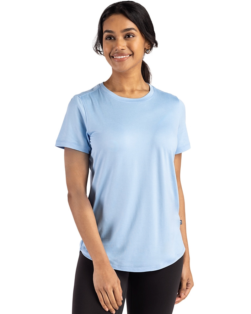 Image of Cutter & Buck Coastline Recycled Double Peached Womens Short Sleeve Tee