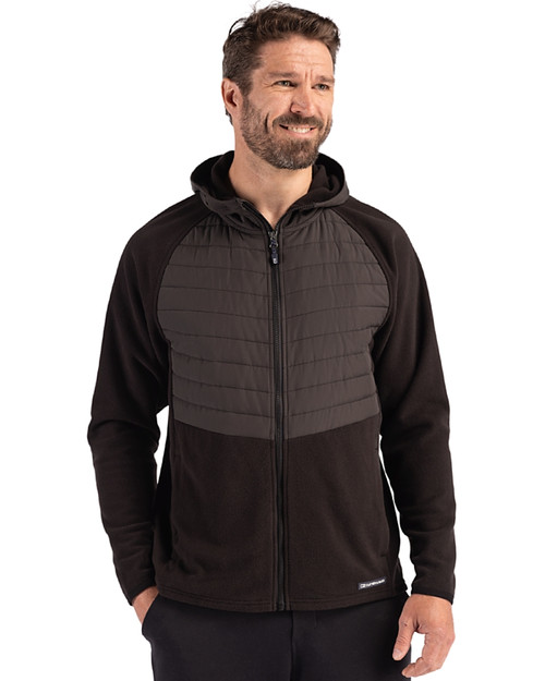 Cutter & Buck Woodland Recycled Fleece Insulated Mens  Hooded Jacket