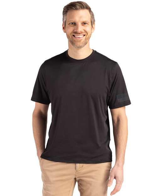 Patriotic Mono Cutter & Buck Coastline Epic Comfort Recycled Mens Short Sleeve Tee