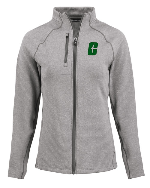 Charlotte 49ers Cutter & Buck Peshastin Fleece Recycled Womens Full Zip Jacket