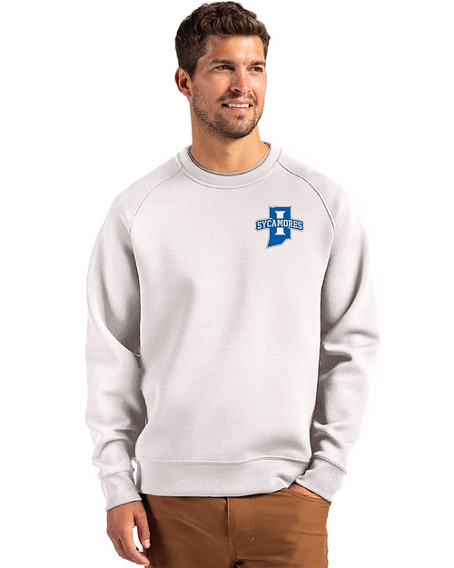 Indiana State Sycamores Cutter & Buck Roam Recycled Crew Neck Mens Pullover