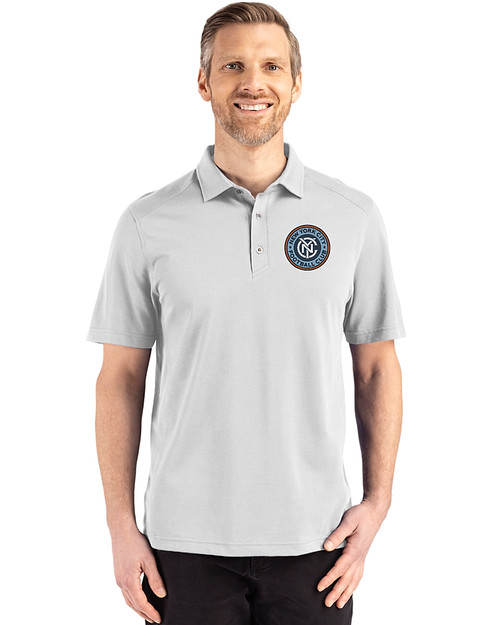 New York City FC Cutter & Buck Advantage Refresh Epic Confidence Recycled Mens Big & Tall Tri-Blend Pique Polo
