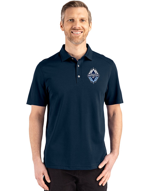 Vancouver Whitecaps FC Cutter & Buck Advantage Refresh Epic Confidence Recycled Mens Big & Tall Tri-Blend Pique Polo