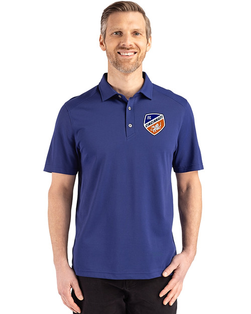 FC Cincinnati Cutter & Buck Advantage Refresh Epic Confidence Recycled Mens Big & Tall Tri-Blend Pique Polo