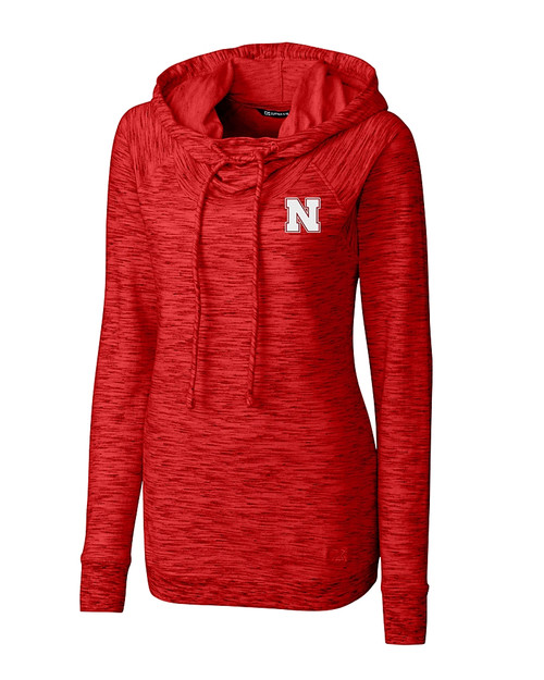 Nebraska Cornhuskers Cutter & Buck Womens Tie Breaker Hoodie