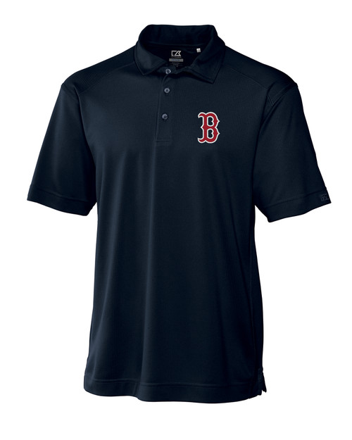 Boston Red Sox Cutter & Buck CB DryTec Genre Textured Solid Mens Big and Tall Polo