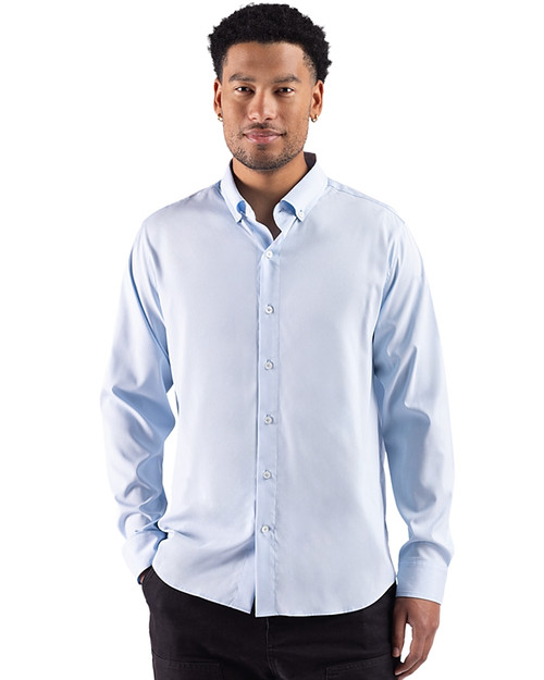 button up dress shirt men PJ PAUL JONES Mens Shirts Untucked Down Casual Business quattro flex fabric technology that is 4 Ash & Erie Heather Charcoal