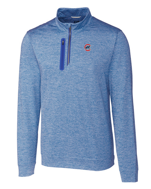 Chicago Cubs Mens Big Tall Quarter Zip Pullover Cutter Buck