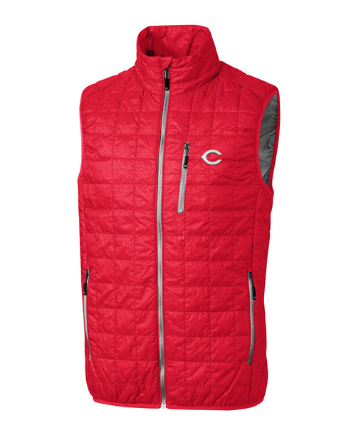 Cincinnati Reds Cutter & Buck Stealth Hybrid Quilted Mens