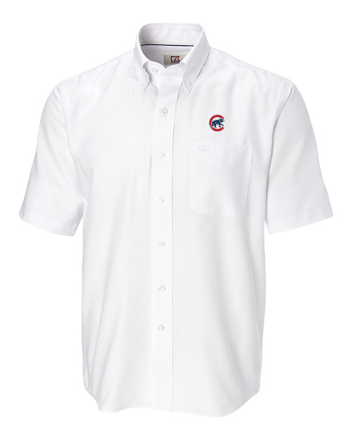 Chicago Cubs Long Sleeve Dress Shirt Large Embroidered Cubs