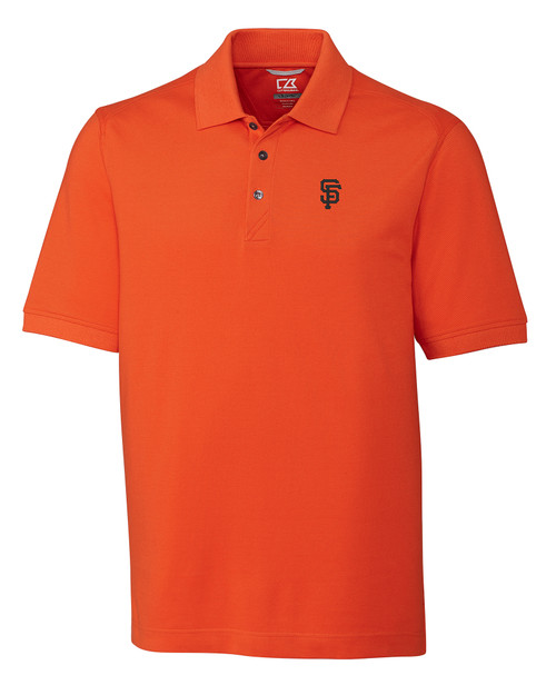 San Francisco Giants Cutter & Buck CB Drytec Genre Textured Solid Mens Big  and Tall Polo - Cutter & Buck