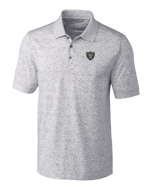 Las Vegas Raiders Historic Cutter & Buck Pike Micro Floral Print Stretch Mens  Polo - Cutter & Buck