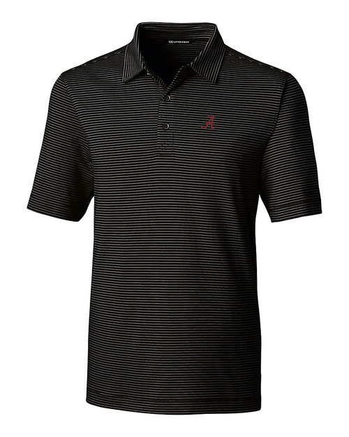 Alabama Crimson Tide Cutter & Buck Forge Pencil Stripe Stretch Mens Big and Tall Polo