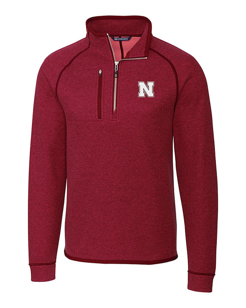 【COSYHARU】And quilted jumper Nebraska Cornhuskers Cutter & Buck Adapt Eco Knit Stretch
