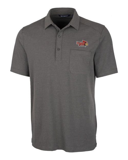 Men's Antigua Gray Illinois State Redbirds Affluent Polo