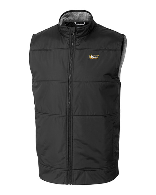 VCU Rams Cutter & Buck Stealth Hybrid Quilted Mens Big and Tall Windbreaker Vest