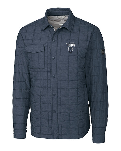 Howard Bison Cutter & Buck Rainier PrimaLoft® Mens Big and Tall Eco Insulated Quilted Shirt Jacket