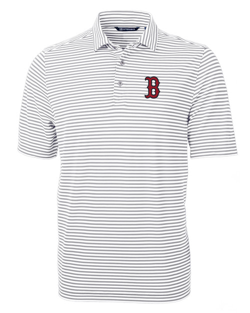 Boston Red Sox Cutter & Buck Pike Mini Pennant Print Stretch Mens Polo -  Cutter & Buck