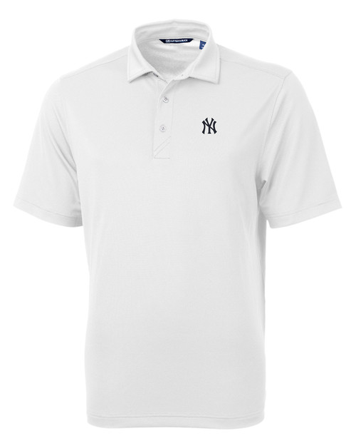 New York Yankees Cutter & Buck Virtue Eco Pique Recycled Mens Polo