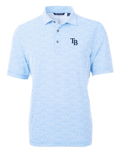 Cutter & Buck Tampa Bay Rays Women's Light Blue DryTec Forge Stretch Polo