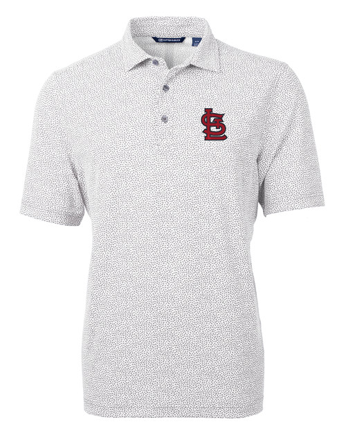 Men's Cutter & Buck Navy St. Louis Cardinals Pike Banner Print Polo Size: Extra Large