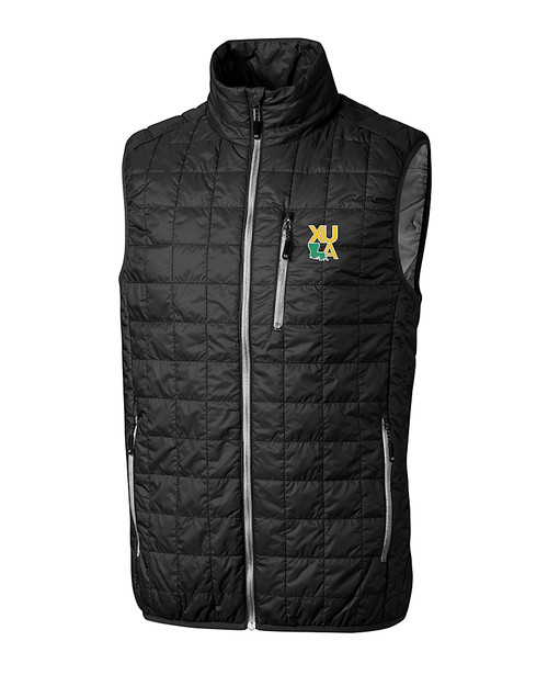 Xavier Gold Rush Cutter & Buck Rainier PrimaLoft® Mens Eco Insulated Full Zip Puffer Vest