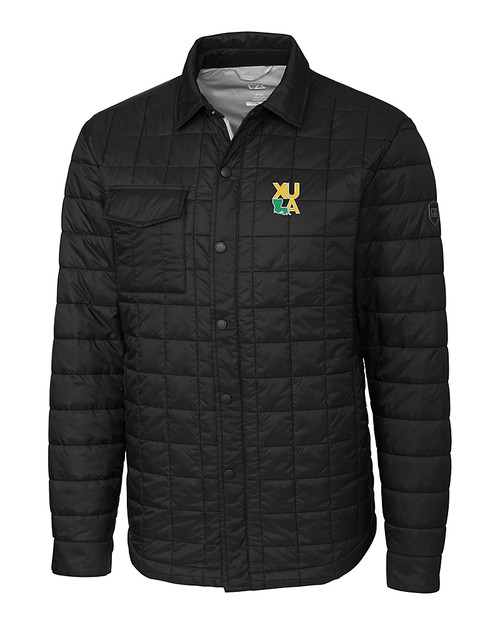 Xavier Gold Rush Cutter & Buck Rainier PrimaLoft® Mens Eco Insulated Quilted Shirt Jacket