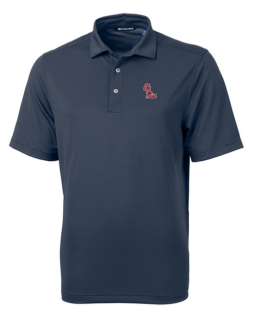 Ole Miss Rebels Cutter & Buck Virtue Eco Pique Recycled Mens Big and Tall Polo