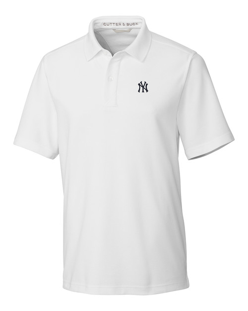 New York Yankees Cutter & Buck CB Drytec Genre Textured Solid Mens Polo -  Cutter & Buck