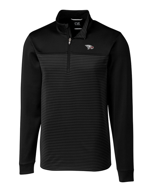 North Carolina Central Eagles Cutter & Buck Traverse Stretch Eco Stripe Quarter Zip Mens Big and Tall Pullover
