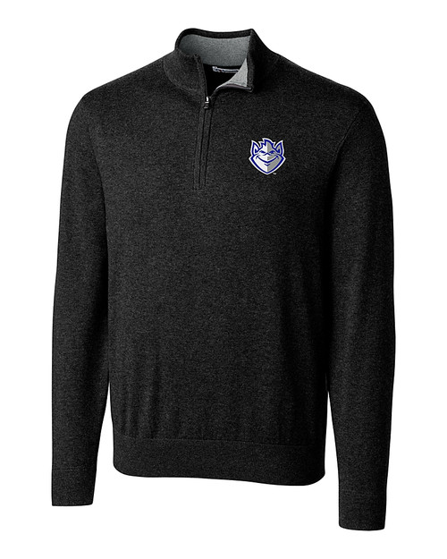 Saint Louis Billikens Cutter & Buck Lakemont Tri-Blend Mens Big and Tall Quarter Zip Pullover Sweater