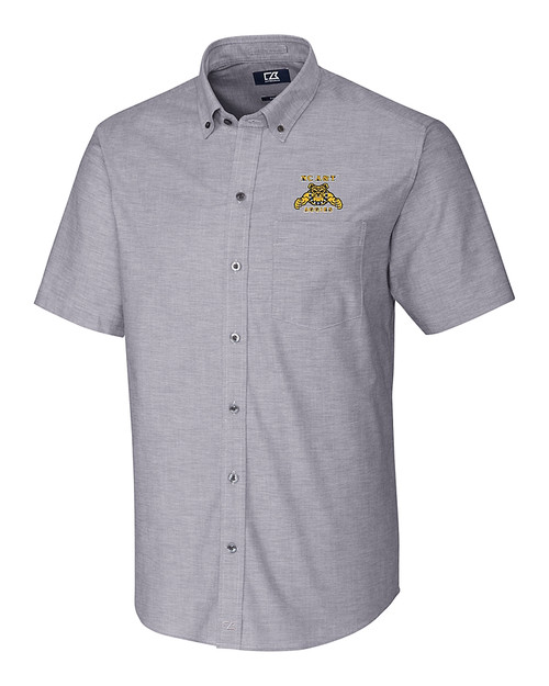 North Carolina A&T Aggies Cutter & Buck Stretch Oxford Mens Short Sleeve Dress Shirt