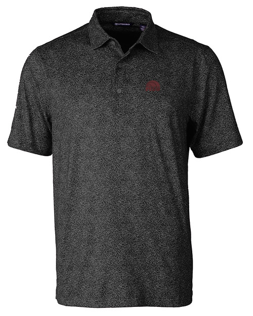 Mississippi State Bulldogs Vintage  - Cutter & Buck Pike Constellation Print Stretch Mens Polo