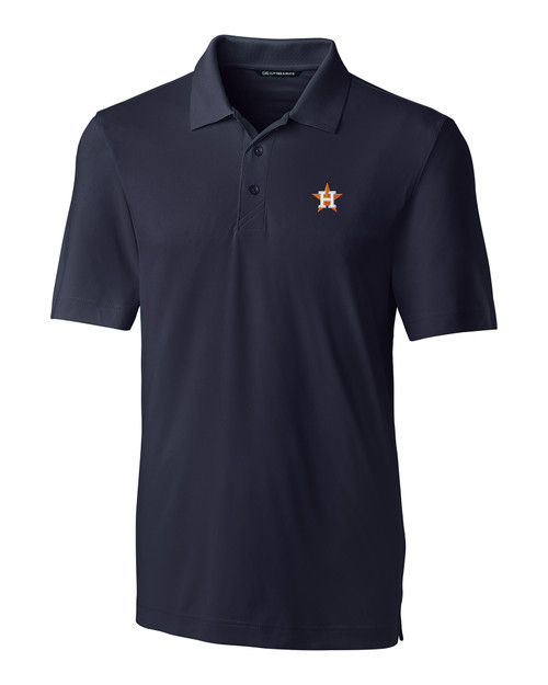 Houston Astros City Connect Cutter & Buck Pike Double Dot Print Stretch  Mens Big and Tall Polo - Cutter & Buck