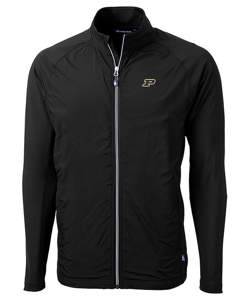 Purdue Boilermakers Cutter & Buck Adapt Eco Knit Hybrid Recycled Mens Big & Tall Full Zip Jacket